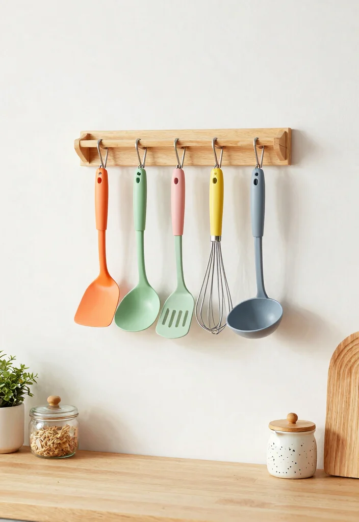 10 Dorm Kitchen Ideas That Are Small but Smart 6. Wall Mounted Utensil Holder 0