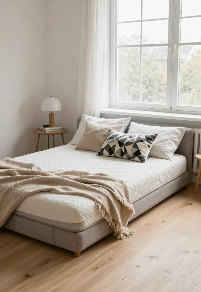 10 Floor Mattress Bedroom Ideas with a Modern Zen Feel 3 10 Floor Mattress Bedroom Ideas with a Modern Zen Feel 3. Scandinavian Minimalism 0