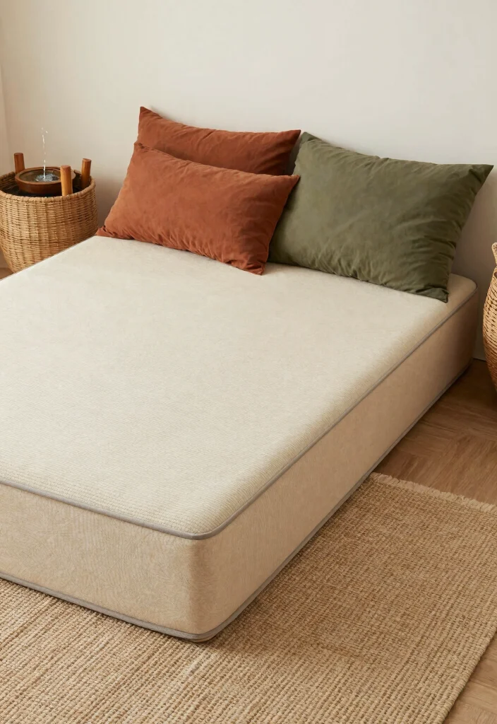 10 Floor Mattress Bedroom Ideas with a Modern Zen Feel 15 10 Floor Mattress Bedroom Ideas with a Modern Zen Feel 5. Earthy Tones and Textures 0