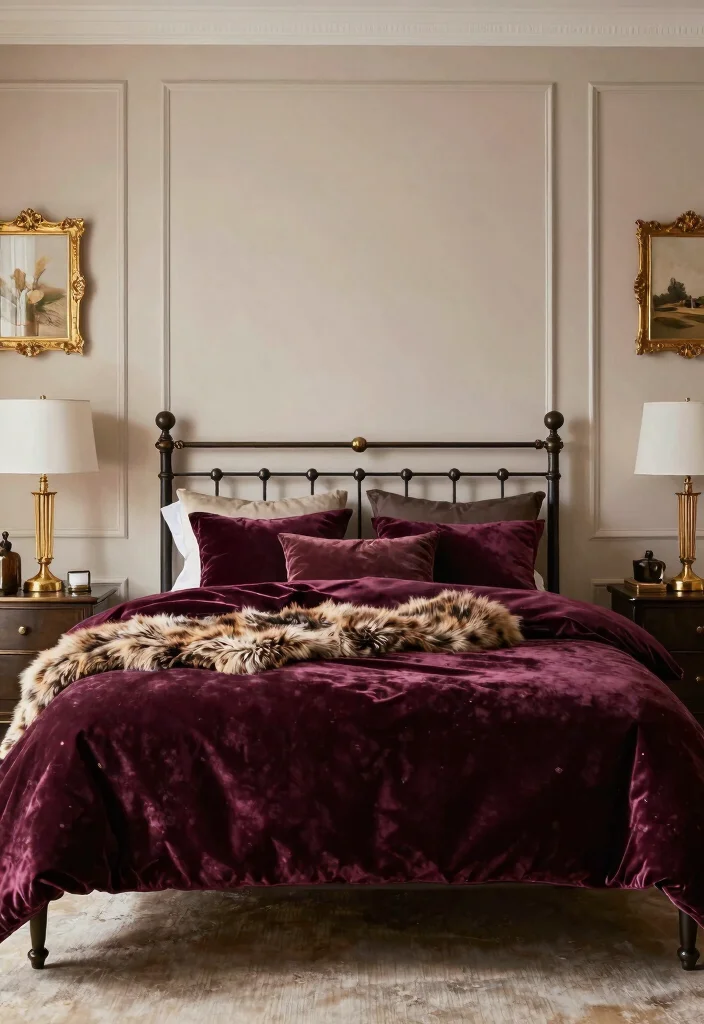 10 Iron Bed Bedroom Decorating Ideas with Vintage Charm 6. A Touch of Luxury 0