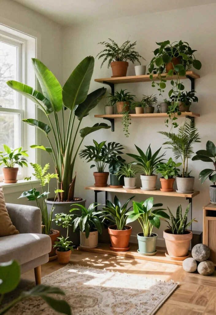 10 Living Room Alcove Ideas for Storage and Style 26 10 Living Room Alcove Ideas for Storage and Style 6. Alcove Plant Corner for Greenery Lovers 0