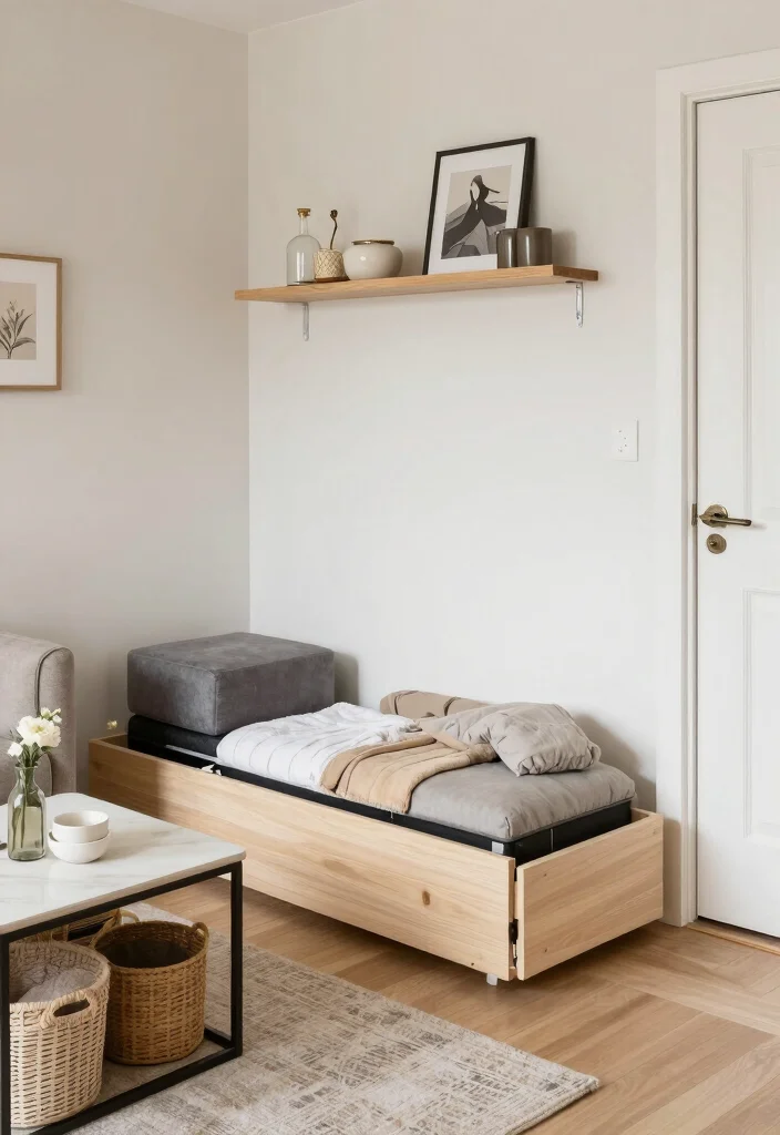 10 Mini Living Room Ideas for Very Small Spaces 3. Clever Storage Solutions 0