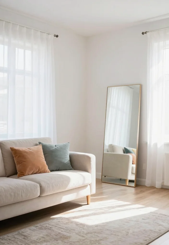 10 Mini Living Room Ideas for Very Small Spaces 4. Light and Bright Colors 0