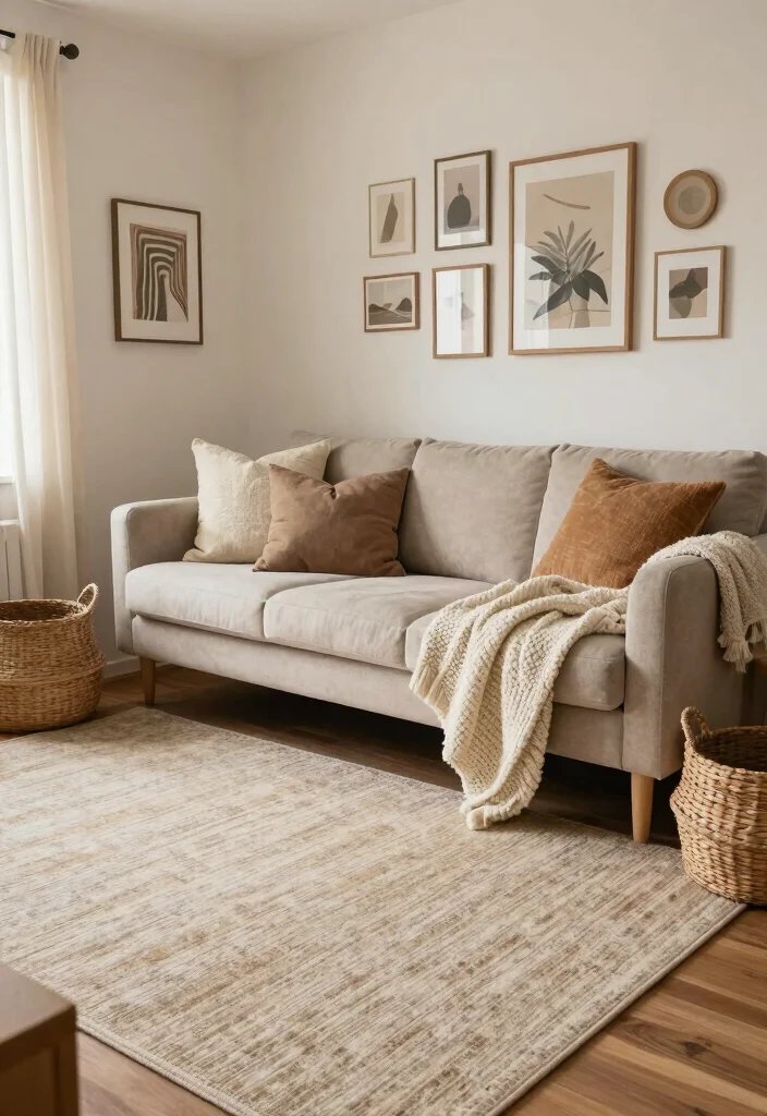 10 Mini Living Room Ideas for Very Small Spaces 5. Cozy Textures 0
