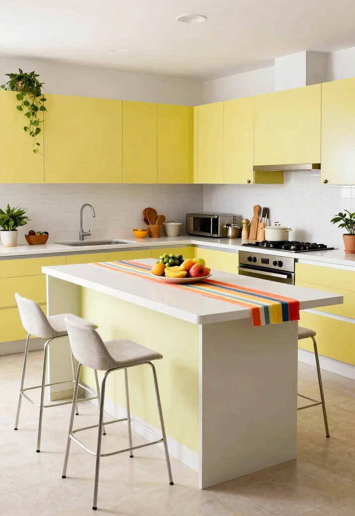 10 Mobile Kitchen Island Ideas for Flexible Small Kitchens 9. Multi Purpose Island with Seating 0