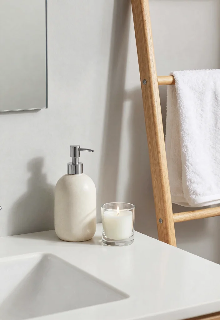 10 Simple Bathroom Ideas That Still Look Beautiful 4. Opt for Minimalist Accessories 0