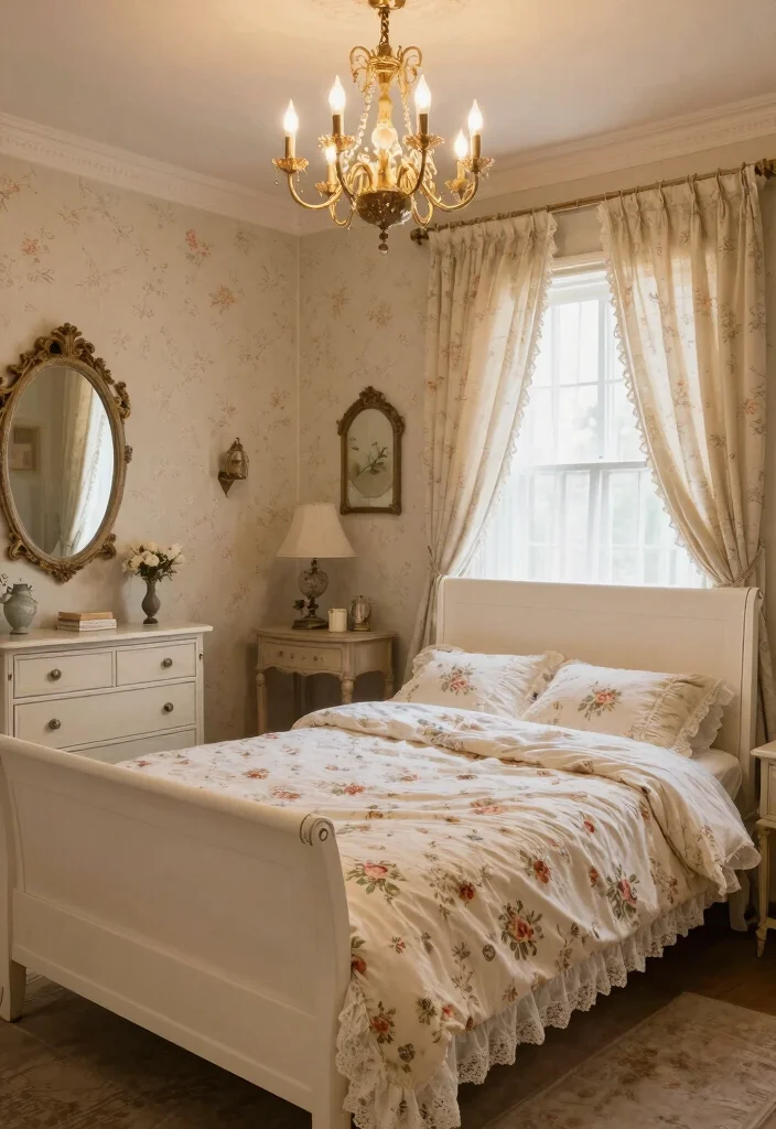 10 Sleigh Bed Bedroom Ideas with Classic Elegance 3. Vintage Elegance 0