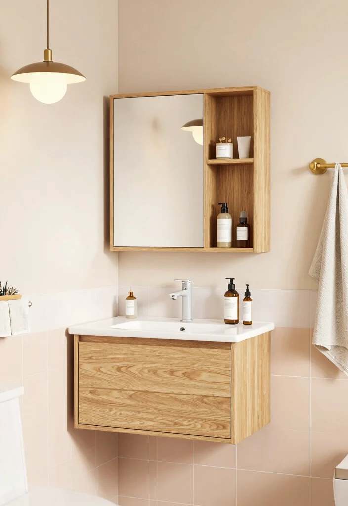 10 Small Bathroom Cabinet Ideas That Hide Clutter 2. Wall Mounted Cabinets 0