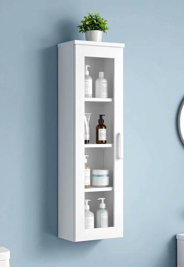 10 Small Bathroom Cabinet Ideas That Hide Clutter 5. Slim Profile Cabinets 0
