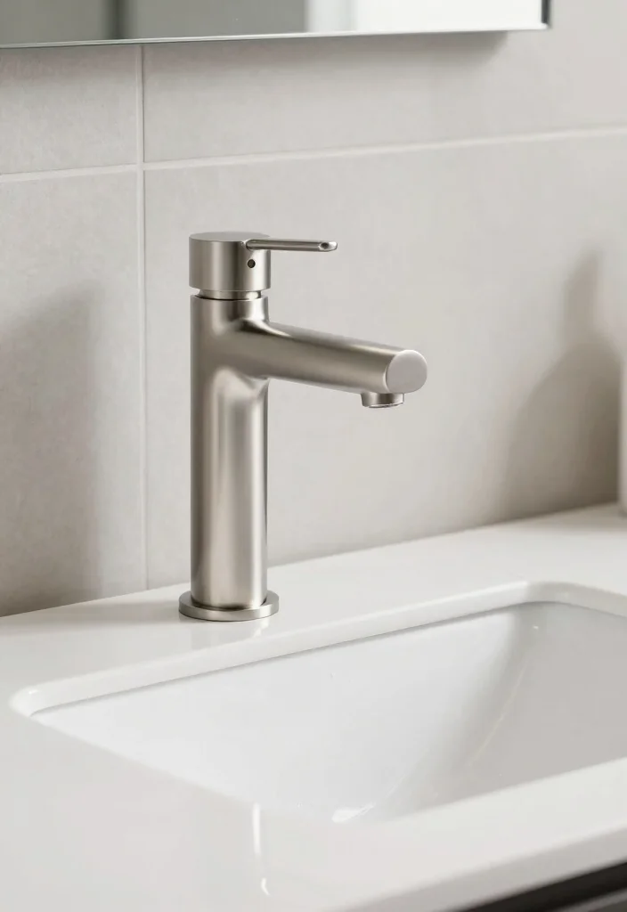 12 Bathroom Faucet Ideas Designers Use to Upgrade the Look 2. Minimalist Single Handle Faucets 0