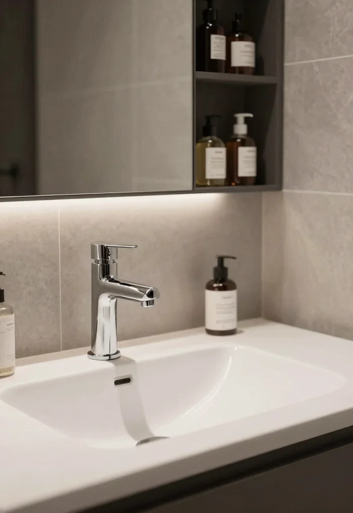 12 Bathroom Faucet Ideas Designers Use to Upgrade the Look 3. Touchless Faucets for High Tech Appeal 0