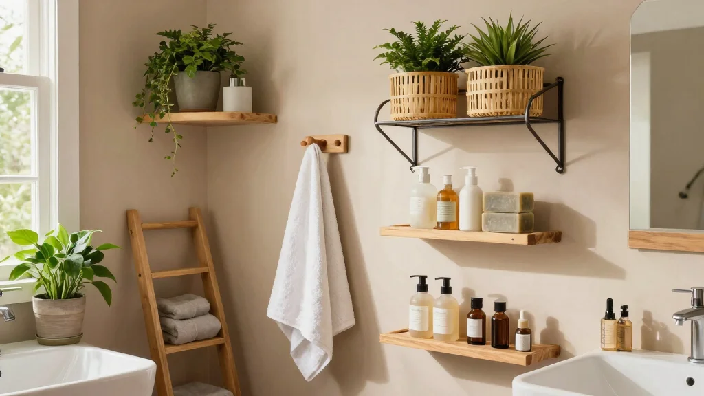 12 Bathroom Rack and Shelf Ideas That Look Intentional