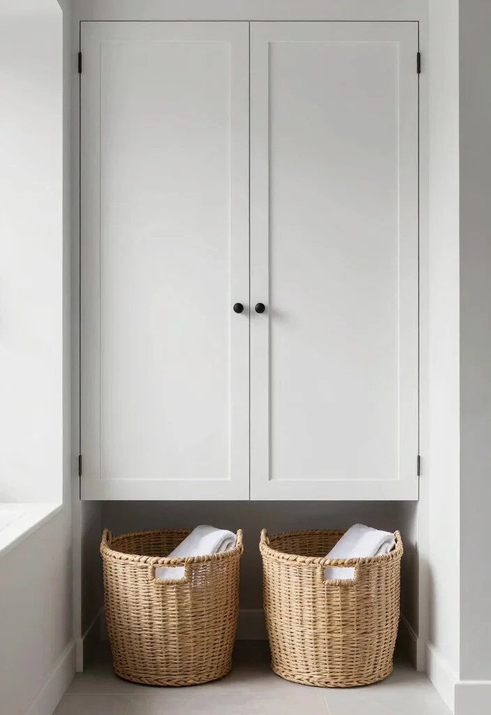 12 Bathroom Towel Decor Ideas That Look Hotel Styled 10. Minimalist Towel Storage 0