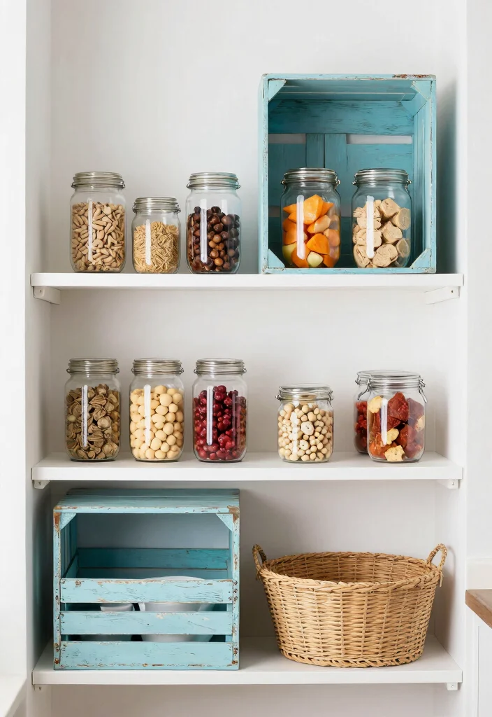 12 Beach Kitchen Ideas with a Light Coastal Vibe 11. Creative Storage Solutions 0