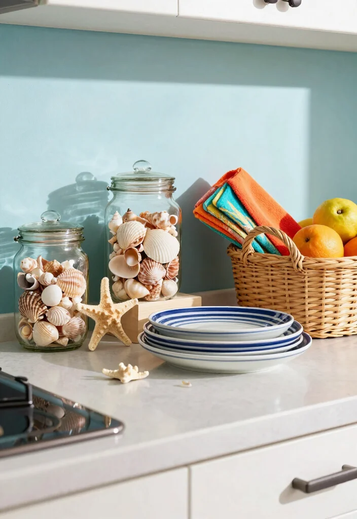 12 Beach Kitchen Ideas with a Light Coastal Vibe 3. Beach Inspired Accessories 0
