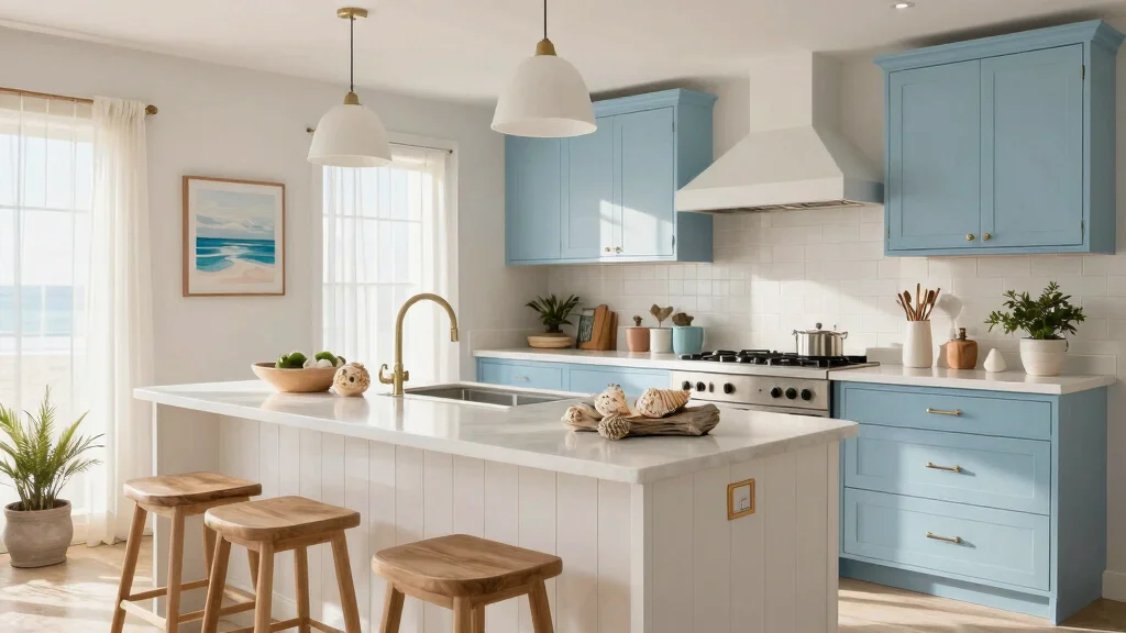 12 Beach Kitchen Ideas with a Light Coastal Vibe