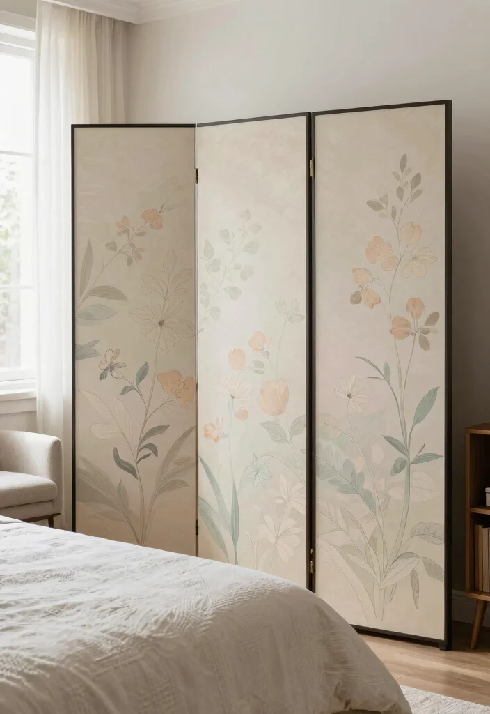 12 Bedroom Room Divider Ideas That Create Instant Zones 1. Elegant Folding Screens 0