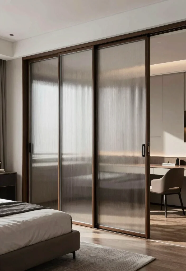 12 Bedroom Room Divider Ideas That Create Instant Zones 4. Chic Sliding Doors 0