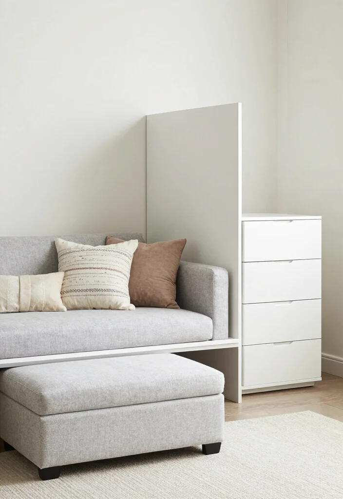 12 Bedroom Room Divider Ideas That Create Instant Zones 6. Multi functional Furniture 0