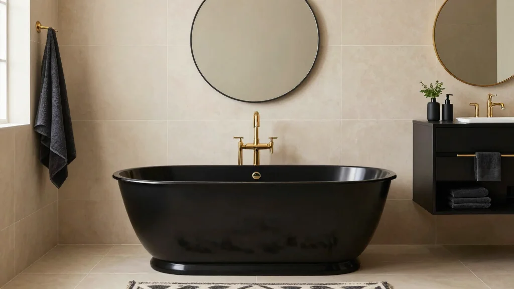 12 Beige and Black Bathroom Ideas That Feel Calm and Luxe