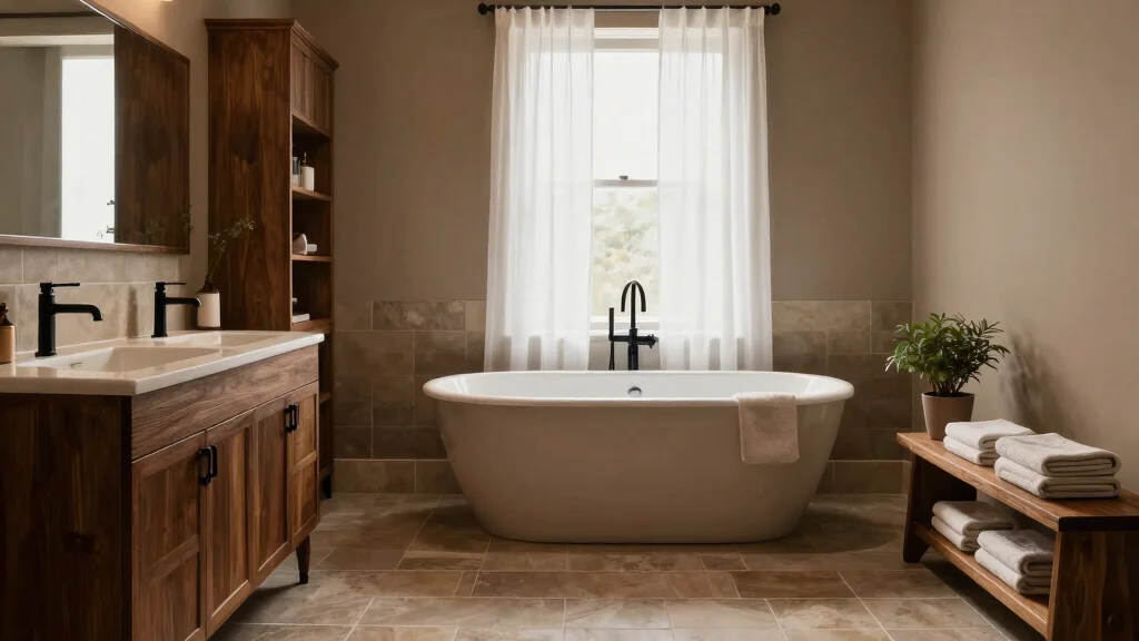 12 Black and Brown Bathroom Ideas That Feel Warm and Luxe