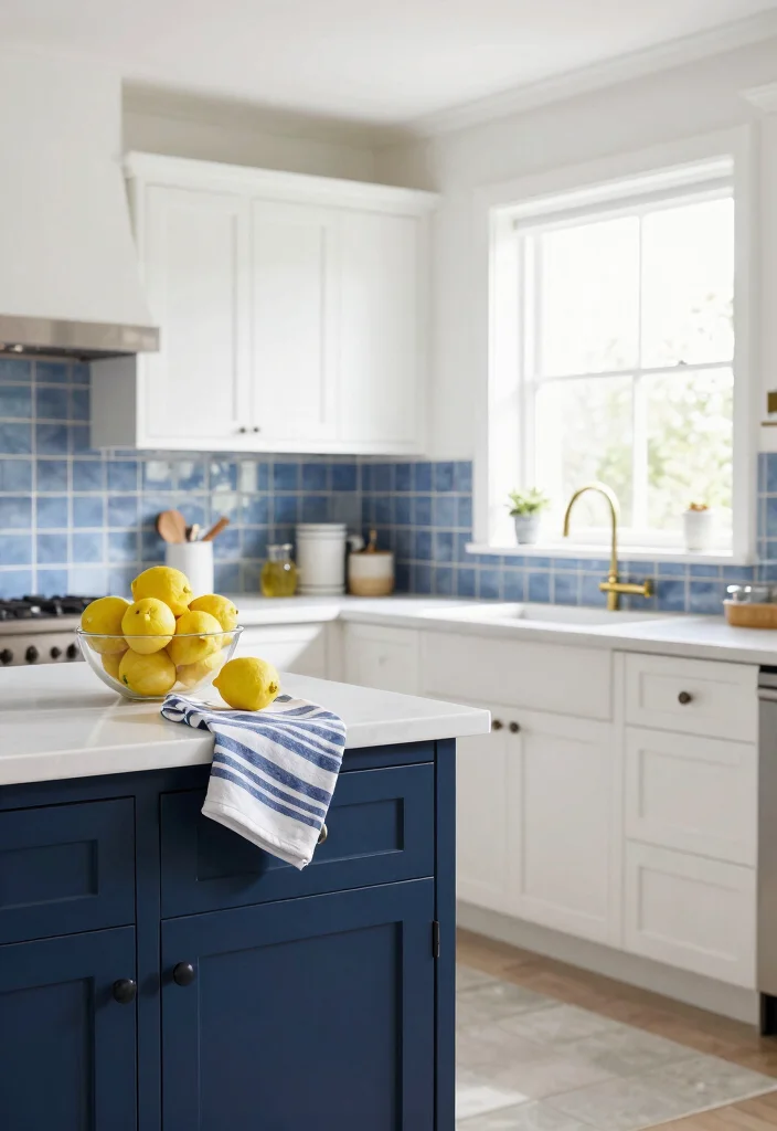 12 Blue Kitchen Ideas That Feel Fresh and Timeless 6. Blue and White Color Combinations 0