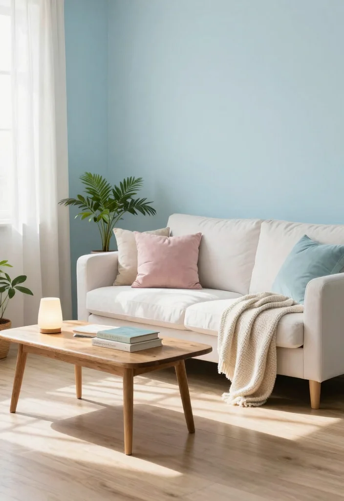 12 Cottage Living Room Ideas with Soft Cozy Charm 1. Embrace Soft Color Palettes 0