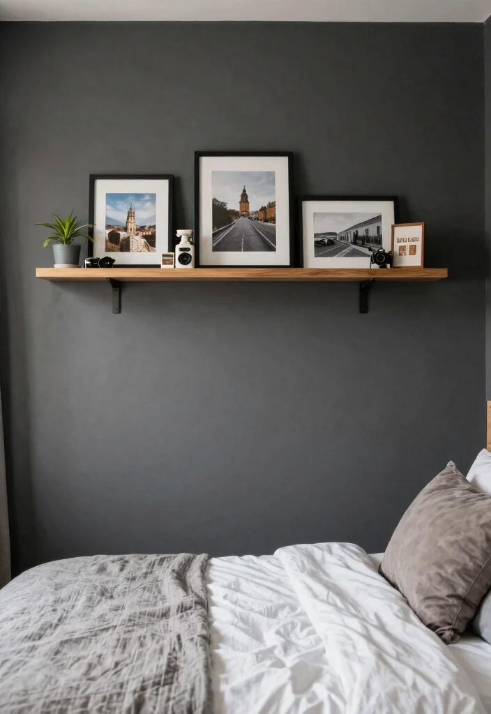 12 Dark Grey Bedroom Ideas with a Modern Edge 11. Personalized Touches 0