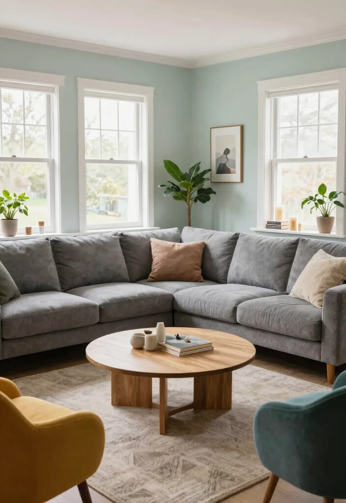 12 Grey Sectional Living Room Ideas for Cozy Layouts 1. The L Shaped Cozy Nook 0