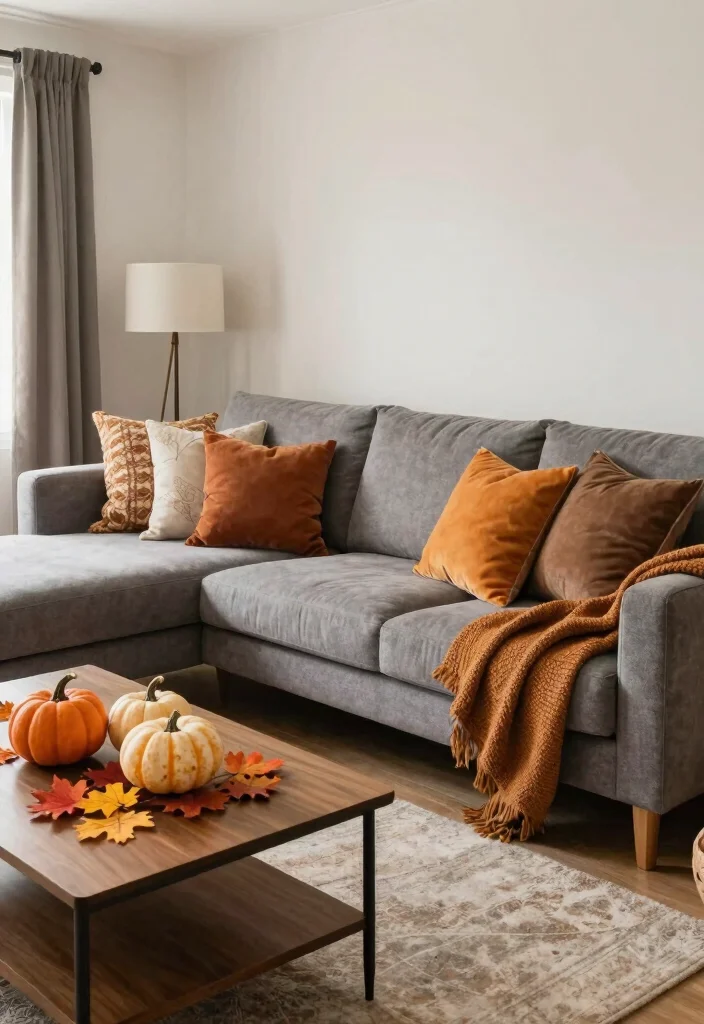 12 Grey Sectional Living Room Ideas for Cozy Layouts 8. Seasonal Comfort with Grey Sectionals 0