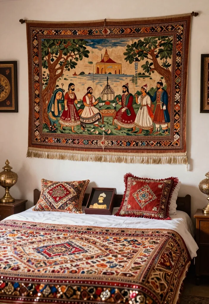12 Indian Bedroom Ideas with Warm Cultural Character 12. Emphasizing Cultural Heritage 0