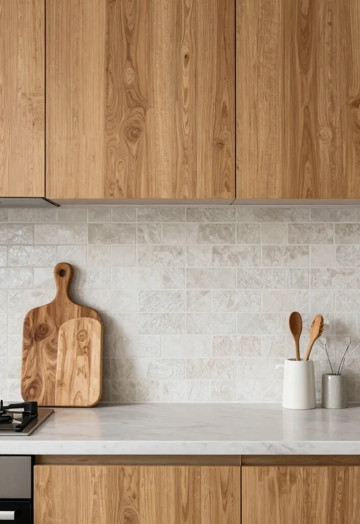 12 Kitchen Backsplash Ideas That Work with Oak Cabinets 10. Stylish Peel and Stick Options 0