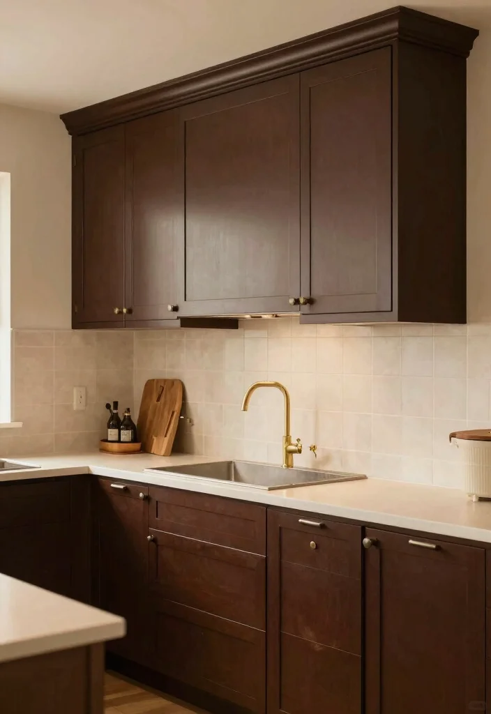 12 Kitchen Cabinet Color Ideas That Instantly Refresh the Space 10. Rich Chocolate Brown Cozy and Inviting 0