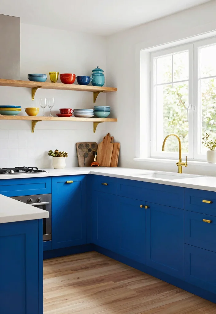 12 Kitchen Cabinet Color Ideas That Instantly Refresh the Space 2. Turkish Blue A Bold Statement 0