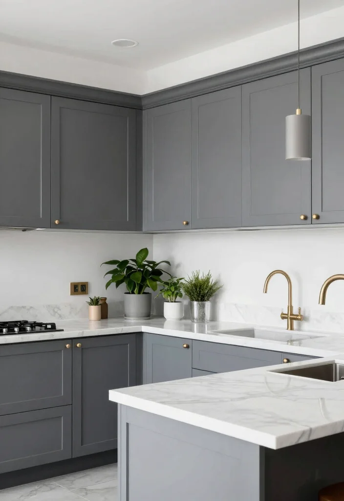 12 Kitchen Cabinet Color Ideas That Instantly Refresh the Space 3. Soft Charcoal Sleek and Sophisticated 0