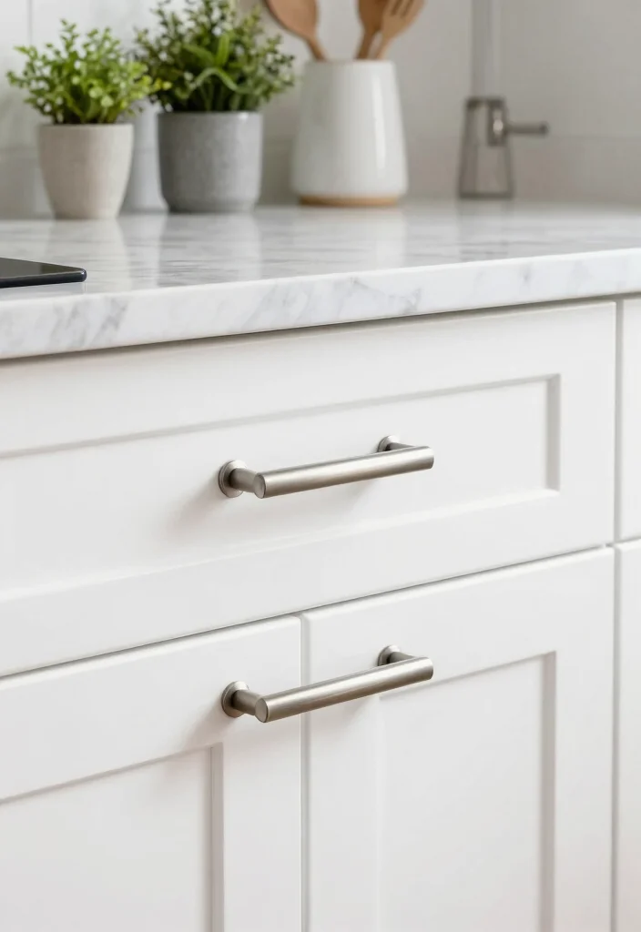 12 Kitchen Cabinet Handle Ideas That Instantly Upgrade Style 2. Brushed Metal Pulls 0