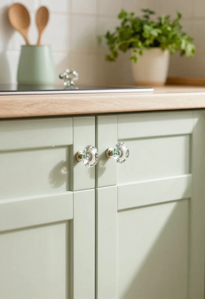 12 Kitchen Cabinet Handle Ideas That Instantly Upgrade Style 4. Vintage Glass Knobs 0
