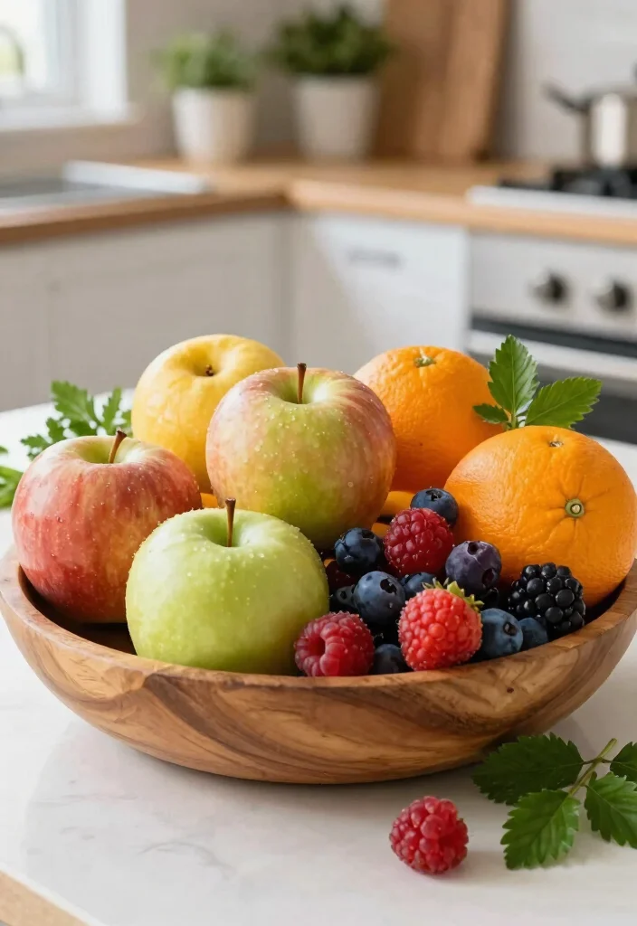 12 Kitchen Centerpiece Ideas for Islands and Tables 5. Fresh Fruit Display 0
