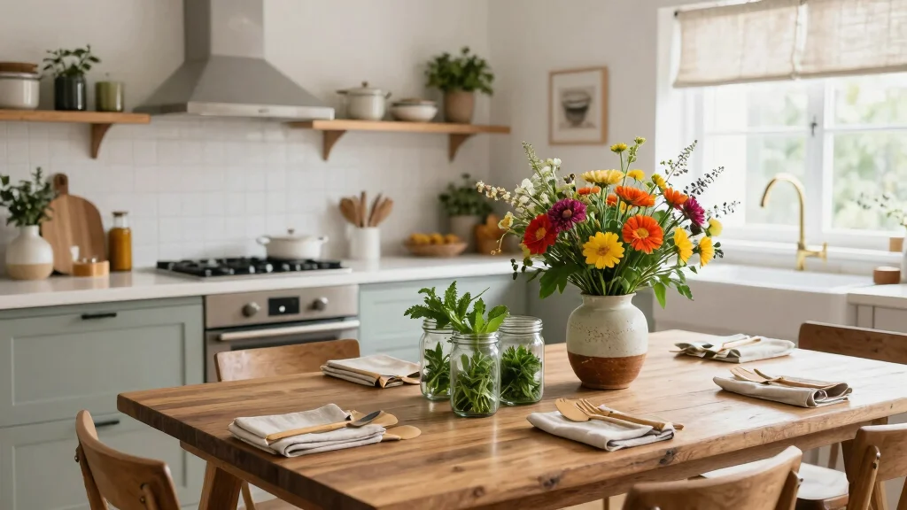 12 Kitchen Centerpiece Ideas for Islands and Tables