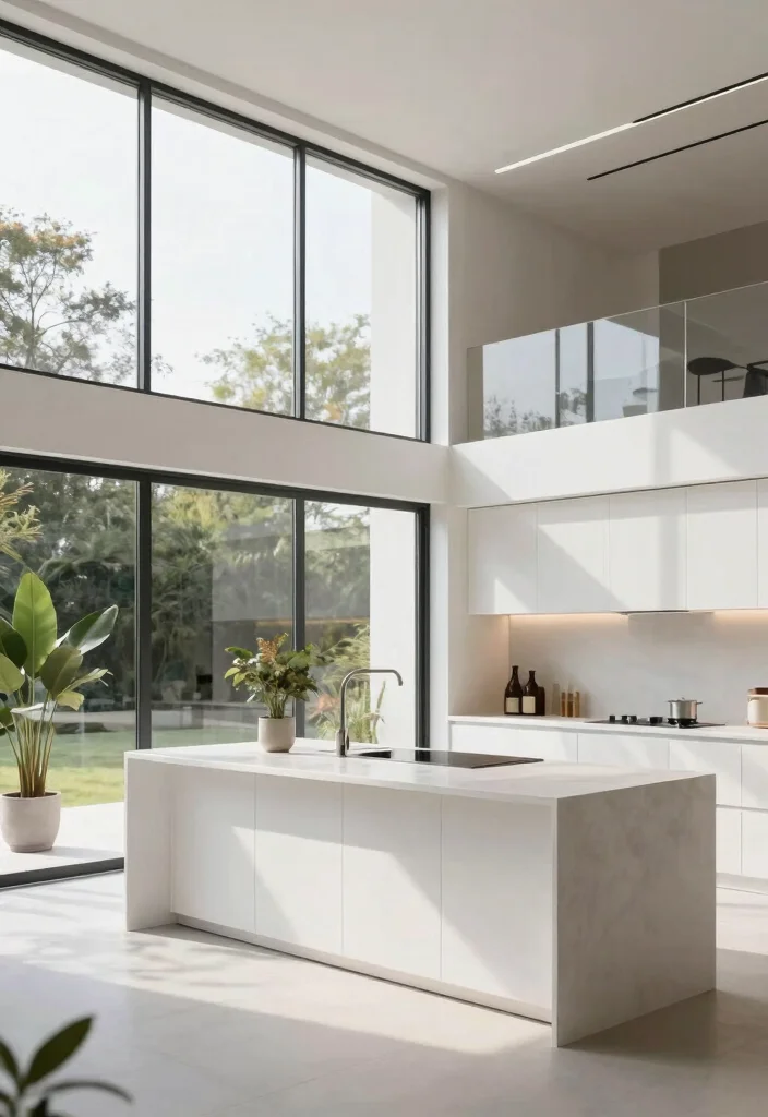 12 Kitchen Ideas with Windows That Maximize Light 1. Oversized Windows for an Open Feel 0