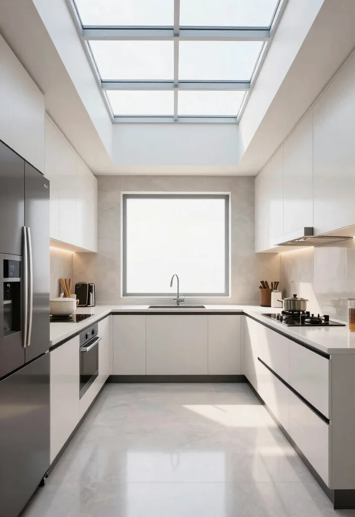 12 Kitchen Ideas with Windows That Maximize Light 10. Windowless Kitchens with Light Wells 0
