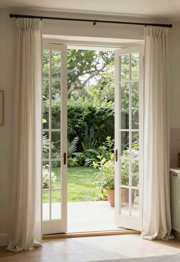 12 Kitchen Ideas with Windows That Maximize Light 4. French Doors for Brightness and Style 0