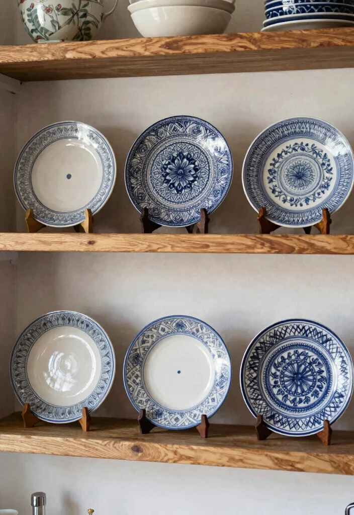 12 Kitchen Shelf Decor Ideas That Look Pinterest Perfect 6. Decorative Plates 0