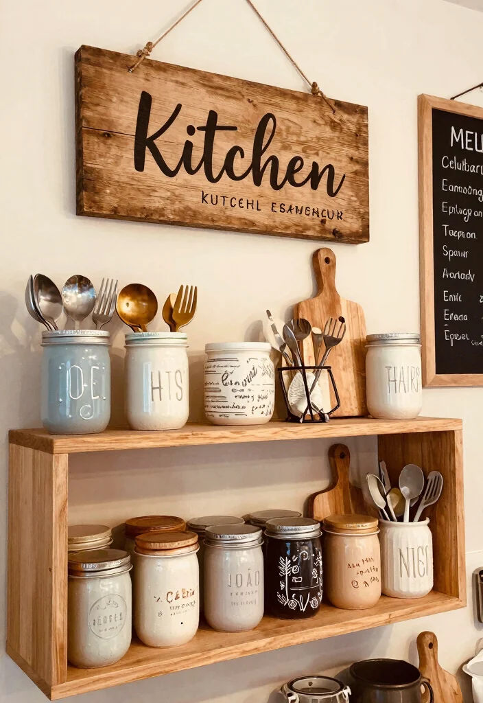 12 Kitchen Shelf Decor Ideas That Look Pinterest Perfect 7. DIY Kitchen Accessories 0