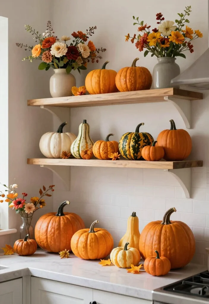 12 Kitchen Shelf Decor Ideas That Look Pinterest Perfect 8. Seasonal Decor 0