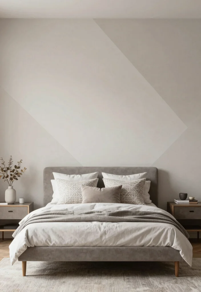12 Men Bedroom Ideas That Look Clean Stylish and Calm 11. Modern Geometric Patterns 0