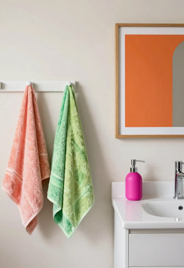 12 Mens Bathroom Ideas That Feel Sharp Clean and Grown 12. Bold Color Accents 0