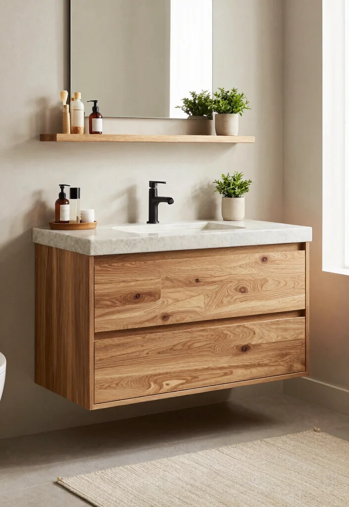 12 Mens Bathroom Ideas That Feel Sharp Clean and Grown 2. Natural Elements 0
