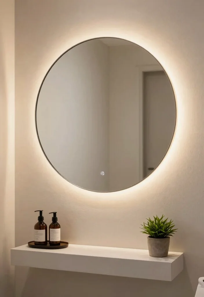 12 Mens Bathroom Ideas That Feel Sharp Clean and Grown 6. Statement Mirrors 0