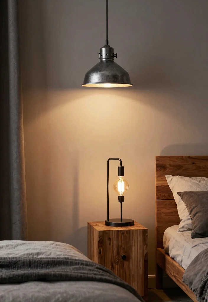 12 Older Boys Bedroom Ideas That Feel Cool and Grown 4. Industrial Lighting Fixtures 0